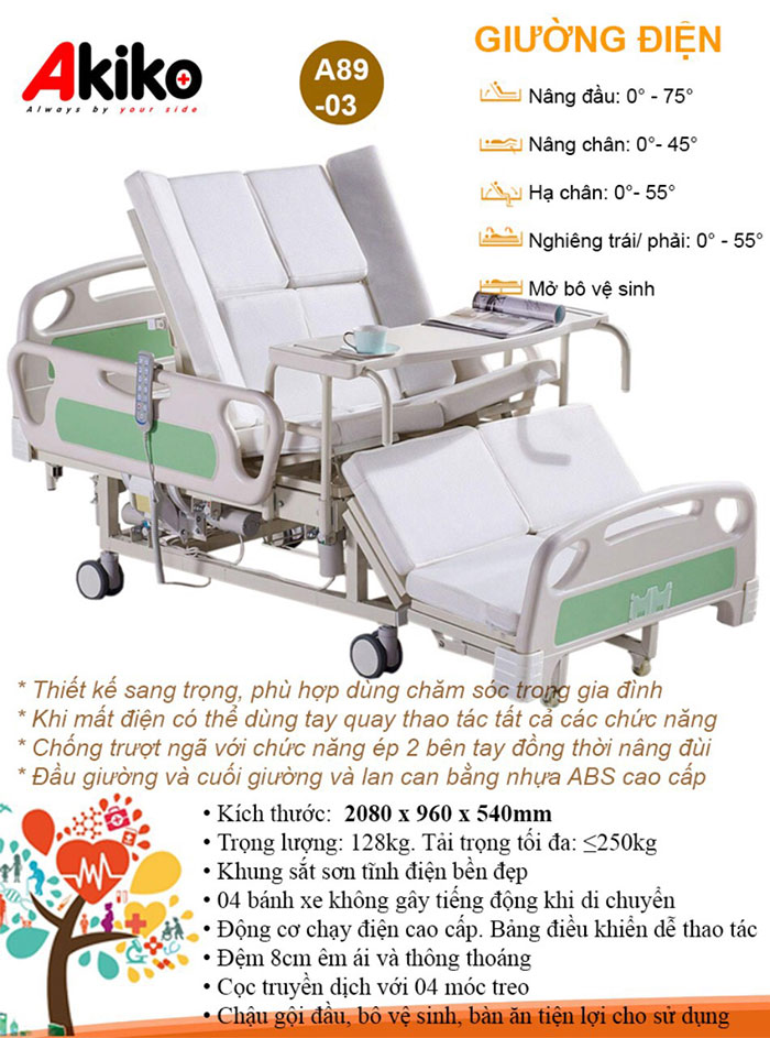 Giường Bệnh Nhân Akiko A89-03